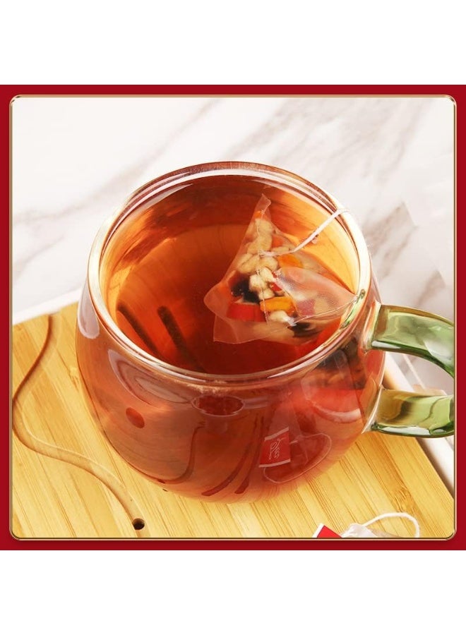 TOP CHOICE Ginseng Five Treasures Tea - Kidney Tea Wubao Herbal Ginseng Red Date Natural Chinese Cleanse for Men Women, te de riñon Saludable Organica (2Pack-50Bags) - Image 4